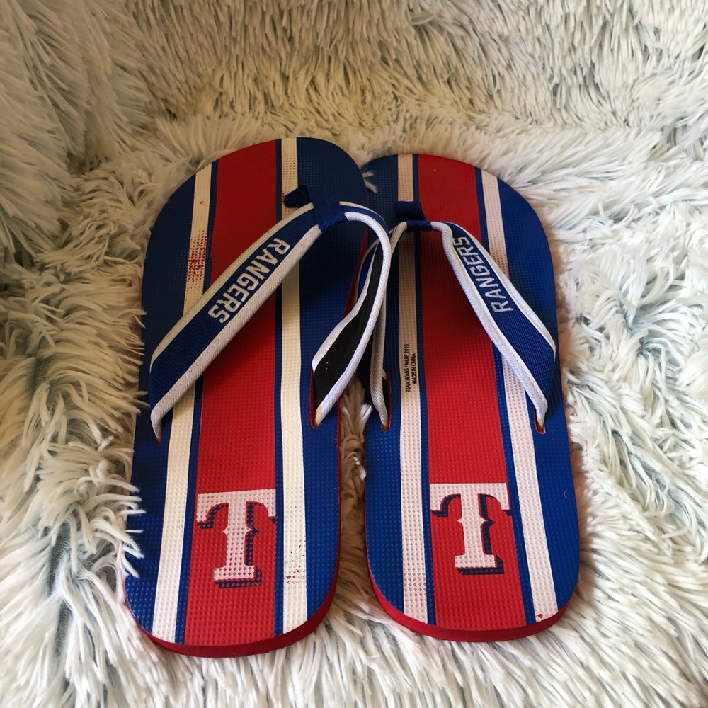 Texas Rangers Flip Flops. Multicolored - Picture 4 of 9